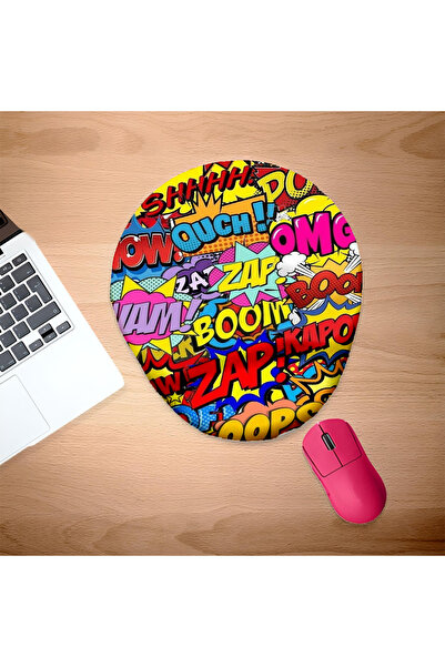 UcuruStore BOOM Καρτούν Οβάλ Ποντικομαξιλαράκι με Στήριγμα Καρπού