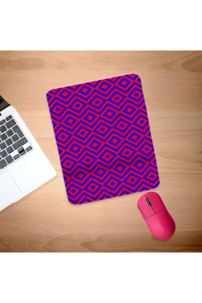 UcuruStore Μπλε-κόκκινο ορθογώνιο mouse pad με υποστήριξη καρπού
