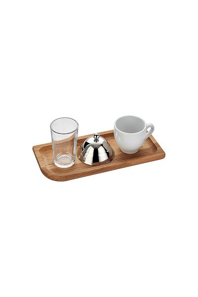 Narin Rectangular Wooden Coffee Set