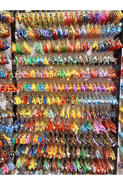 Tefa Hediyelik Lüx Silikon Anahtarlık 6 Adet Farklı Model