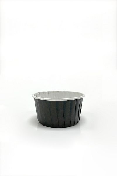 Trend Hediye Sepeti 50 Pieces Large Size XL Black Muffin Cupcake Mold Jumbo Cake Capsule, Airfryer Compatible