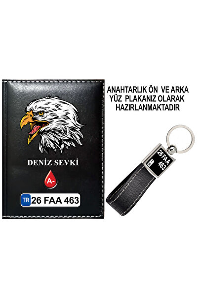 promosyon denizi PROMOSYON DENİZİ KİŞİYE ÖZEL KARTAL GÖRSELLİ SİYAH RUHSAT KA...