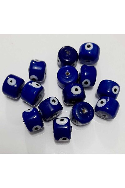 ella'nın çarşısı Cilindru ceramic cu mărgele de ochi rău. 1 cm x 50 mm. 5 buc...