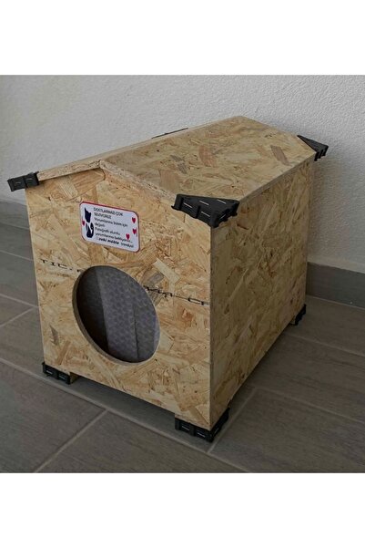zeki möble Kedi Yuvası Evi Kurulu Sekilde Teslim Kaskolu Garantilidir.