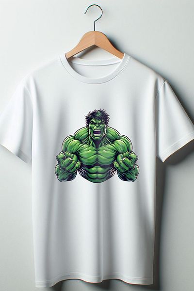 Vordevia Tricou alb oversize cu decolteu rotund imprimat