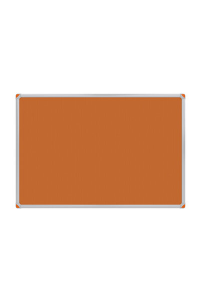 Panda 90X120 CM TURUNCU KUMAŞ KAPLI ALÜMİNYUM ÇERÇEVE PANO-PAN155
