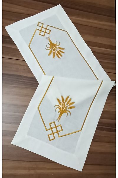 moms and babies Τραπεζομάντηλο Runner Κεντημένο Virgo