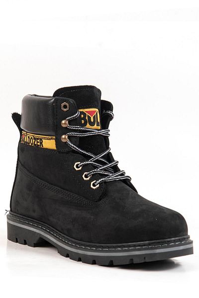 Bulldozer 230099 Μαύρες ανδρικές μπότες Nubuck