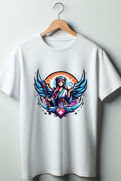 Vordevia Gamer Healer - Μπλουζάκι με στάμπα Gamer Λευκό Oversize Crew Neck