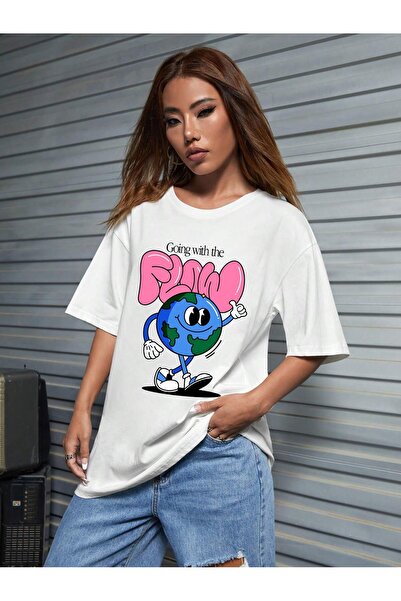 Jose Clothing Μπλουζάκι με κοντό μανίκι Unisex εμπριμέ από οργανικό βαμβάκι