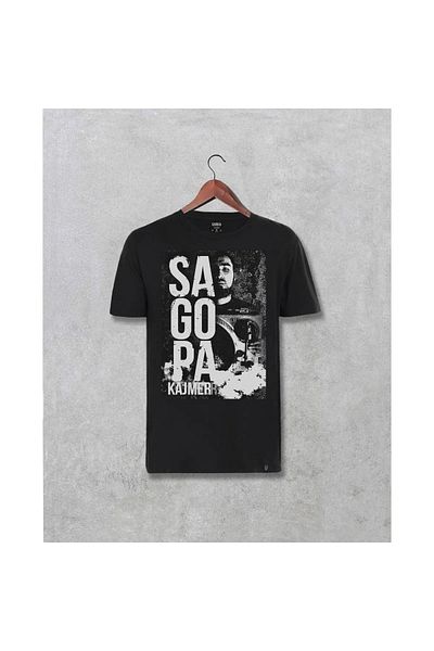 AEMİ Tricou imprimat Sagopa Kajmer - Tricou supradimensionat 100% bumbac