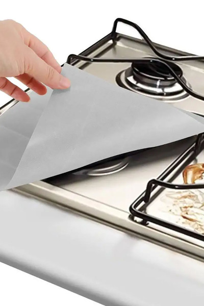 Genel Markalar Ocak Koruyucu Folyo Yanmaz Yapışmaz Folyo Seti 5 Li Gri Set