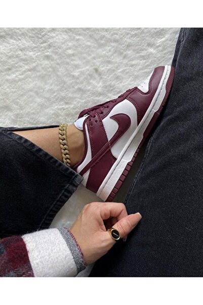 sporbutik حذاء رياضي Dunk Low Panda مستورد للجنسين باللون العنابي والأبيض