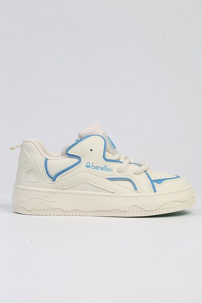 Benetton ® |   BNI-10100-Alb Albastru-Import Pantofi sport pentru femei