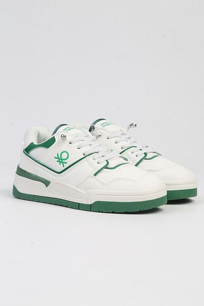 Benetton ®| BNI-10082 أبيض أخضر - حذاء رياضي مستورد للأطفال