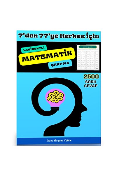 Enine Boyuna Eğitim Labirentli Matematik Çarpma İşlemi Kitabı