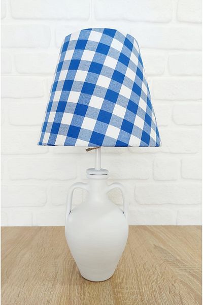 RETRO NOW Blue Plaid Amphora Lampshade