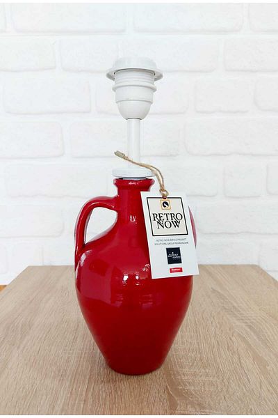 RETRO NOW Red Plaid Amphora Lampshade