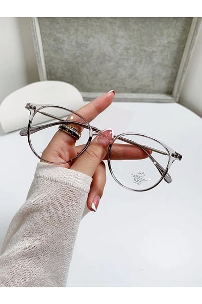 LOOKUP Blue Light Protective Glasses Unisex Screen Goggles Optical Compatible Changes Glass Vintage Smoked Frame