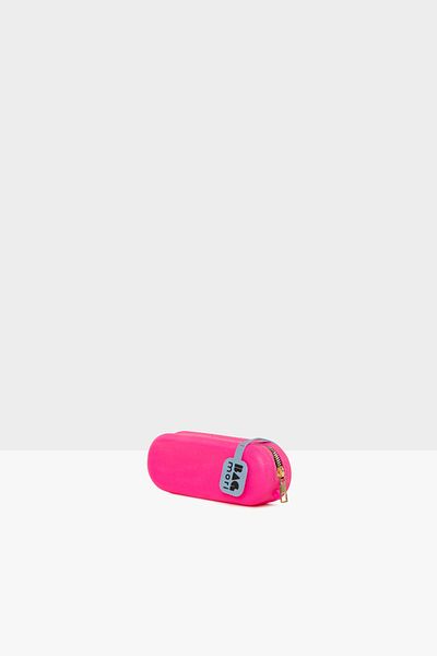 Bagmori Fuchsia Women's Scented Horizontal Oval Silicone Bag M000008408