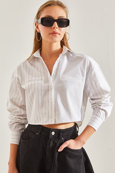 Bianco Lucci Cămașă cu model în dungi pentru femei60131010