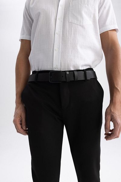 DeFacto Men's Faux Leather Jean Belt U0038Az21Wn