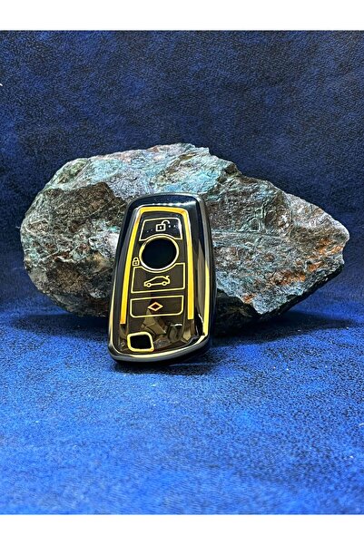 NADİR Bmw Seria F Cas4 Tip 4 Buton negru-auriu Carcasa pentru telecomandă pen...