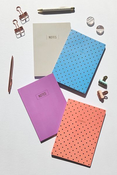Le Color طقم دفتر ملاحظات مكون من 4 قطع مقاس 14x20 مكون من 128 صفحة