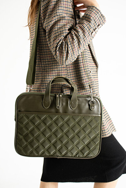 YOGII Arcola Model Unisex Ноутбук і портфель для документів Водонепроникний Капітоне Багатокишеньковий VIP