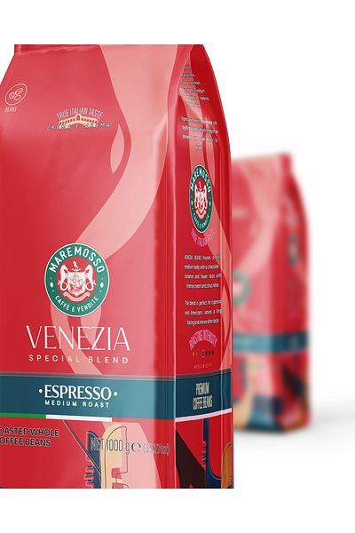 Mare Mosso Caffe ê Vendite Espresso Venezia Blend 6X1 Kg. (Core or Ground) Coffee