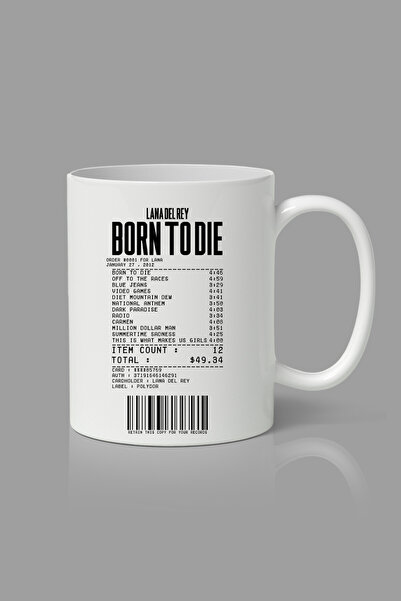 designedfy Lana Del Rey Born To Die Baskılı Kupa Bardak