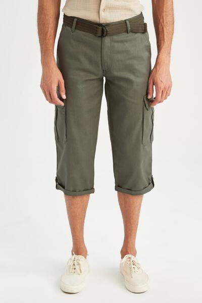 DeFacto Σορτς Κάπρι με λεπτομερή ζώνη τσέπης Cargo