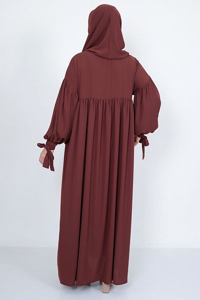 MARQUANT Μακρύ φόρεμα Hijab με κορδόνι με φερμουάρ γιακά