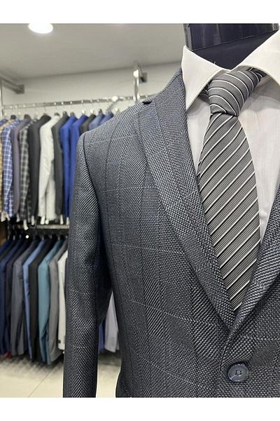 ENRICO MASAROTTI WINTER WOOL FLANEL SINGLE JACKET CLASSIC CUT