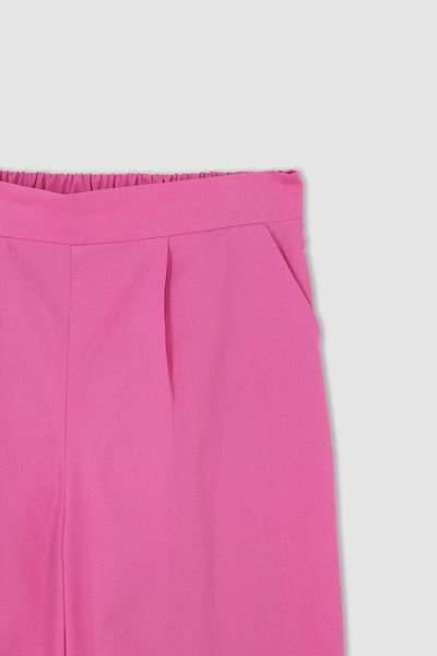 DeFacto Girl's Wide Leg Poplin Trousers