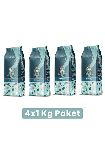 Mare Mosso Caffe ê Vendite Espresso Genova Blend 4X1 Kg. (Core or Ground) Coffee