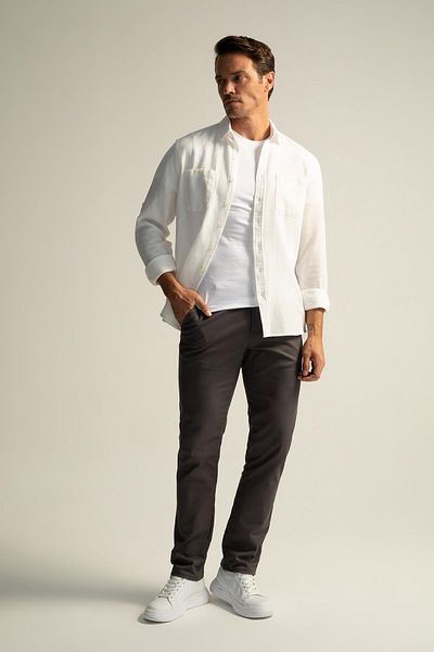 DeFacto Plátěné kalhoty Regular Fit Chino