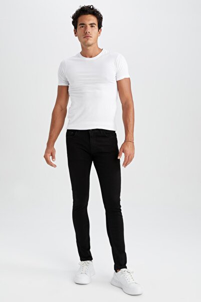 DeFacto Супер облягаючий крій, найвужчий фасон, звичайна талія, екстра вузькі штанини, джинси R8752az22au