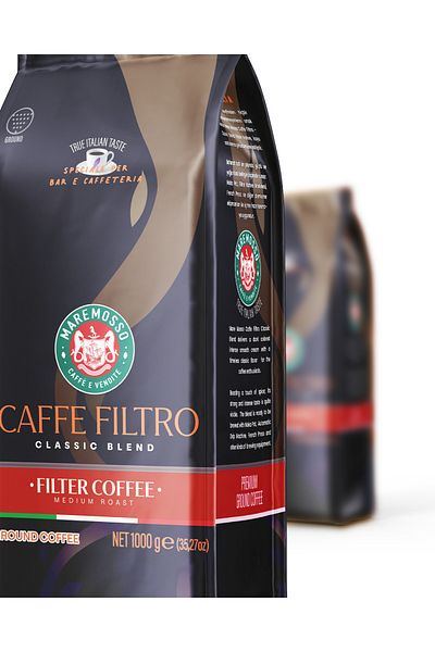 Mare Mosso Caffe ê Vendite Caffe Filtro Clasico Filter & Espresso 2X1Kg (Hammer or Ground) Coffee
