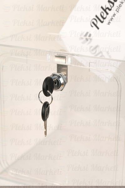 Pleksi Marketi Pleksimarketi - Cutie din plexiglas transparent cu fermoar --20x20x20cm--