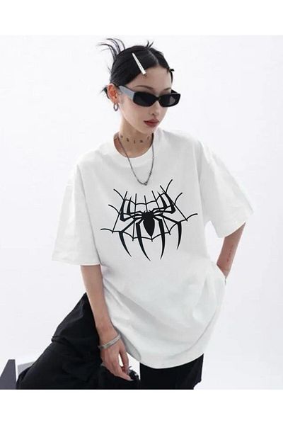 Gofeel Μπλουζάκι με λεπτομέρεια Spider Web Line Unisex Oversize