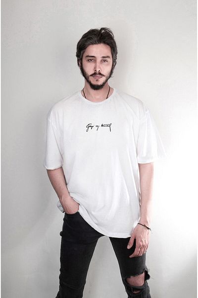Pisa Art T-shirt Oversize Unisex Με Γράμματα Ατατούρκ Γαζί Μουσταφά Κεμάλ