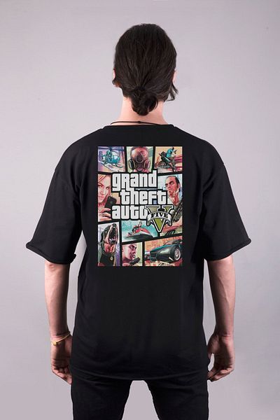 Pisa Art Grand Theft Auto Design - Μπλουζάκι Unisex με εκτύπωση διπλής όψης