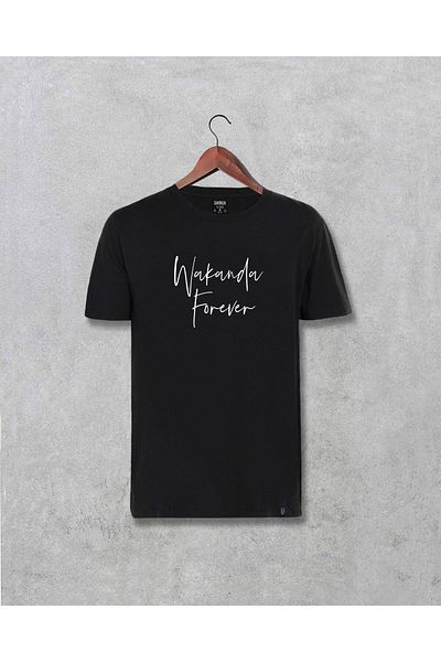 Pisa Art Μπλουζάκι με τυπωμένο κείμενο Black Panther Wakanda Forever