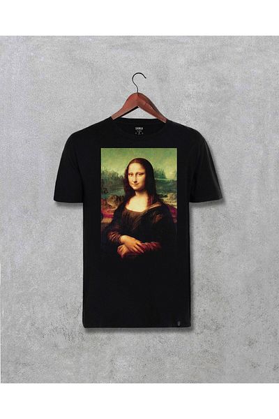 Pisa Art Μπλουζάκι με στάμπα σχεδίασης Mona Lisa