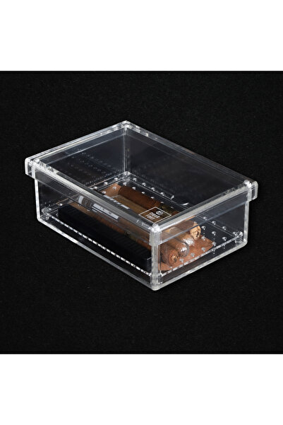 CigarFort Şeffaf Akrilik Humidor  15-20 Puro | Nemlendiricili