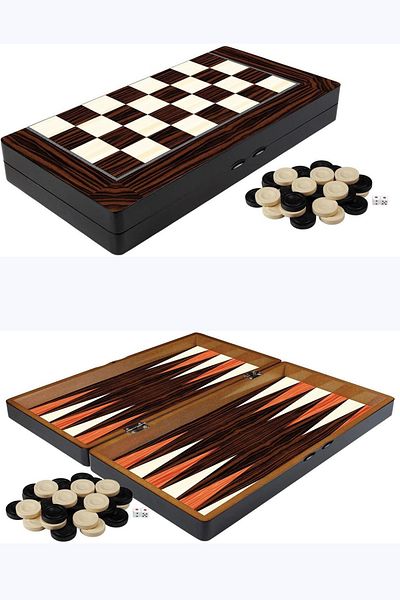 megame Backgammon with Wooden Sequin, Walnut Wooden Backgammon 50*50 Cm Large Size Backgammon, Polished Backgammon