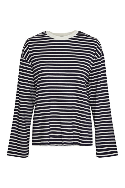 PIECES PCJUPITER LS STRIPE TOP