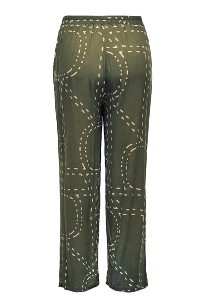 Only Carmakoma CARPHOEBE LIFE ŠIROKÉ KOTNÍKOVÉ KALHOTY AOP