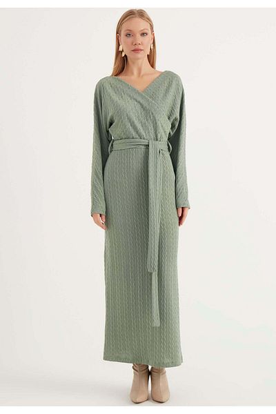 Herita Langärmliges Kleid mit Schlitz